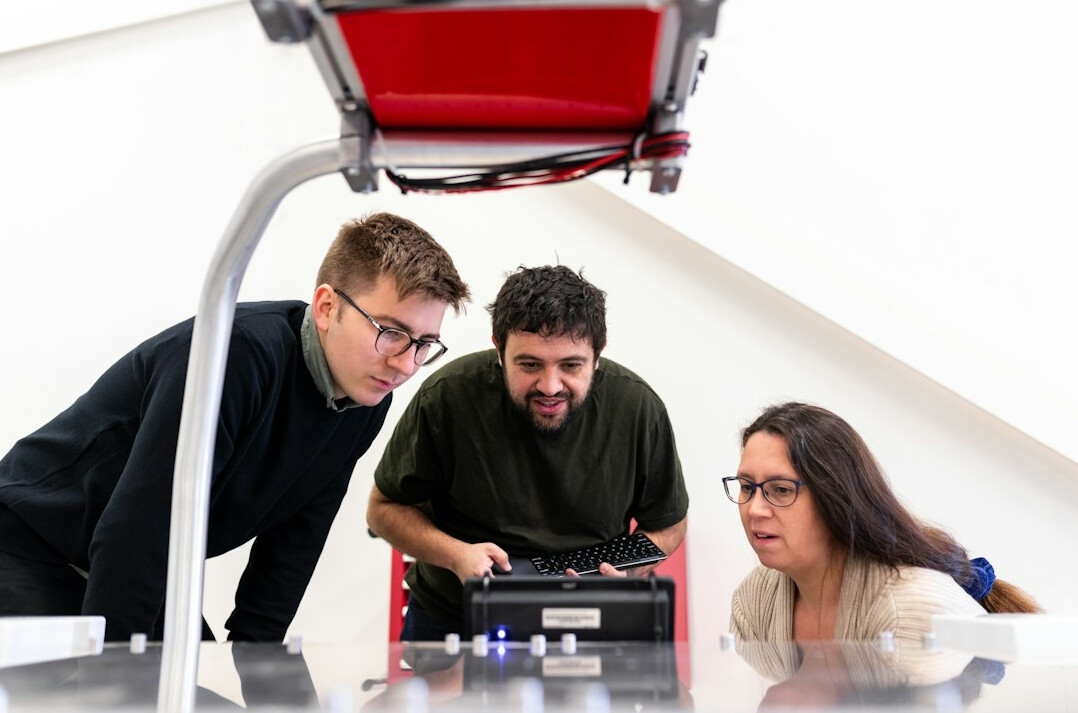 group of slovenians in coding workshop